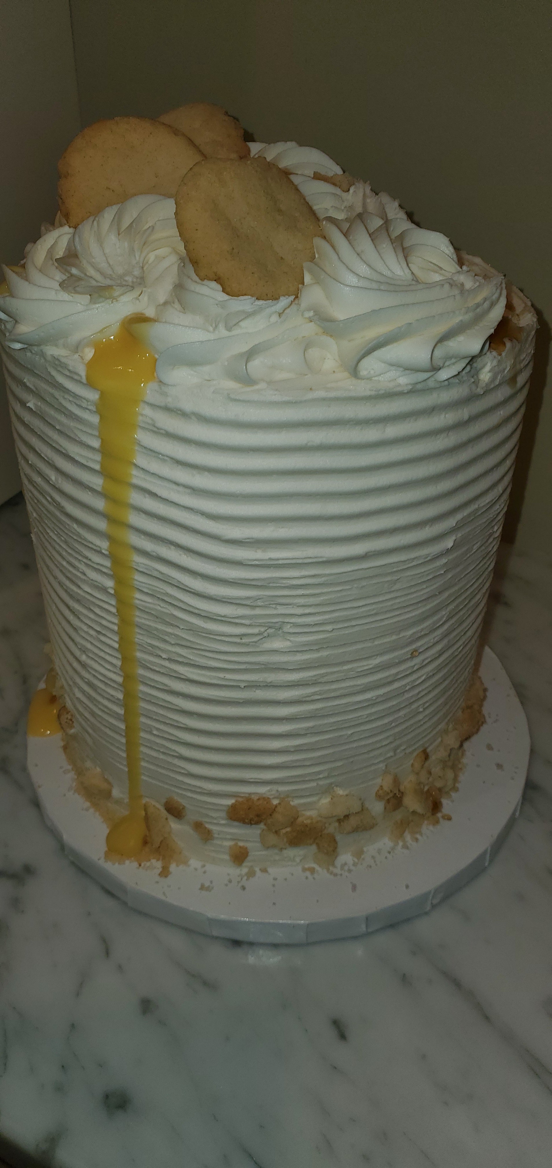 VEGAN Banana Pudding Cake