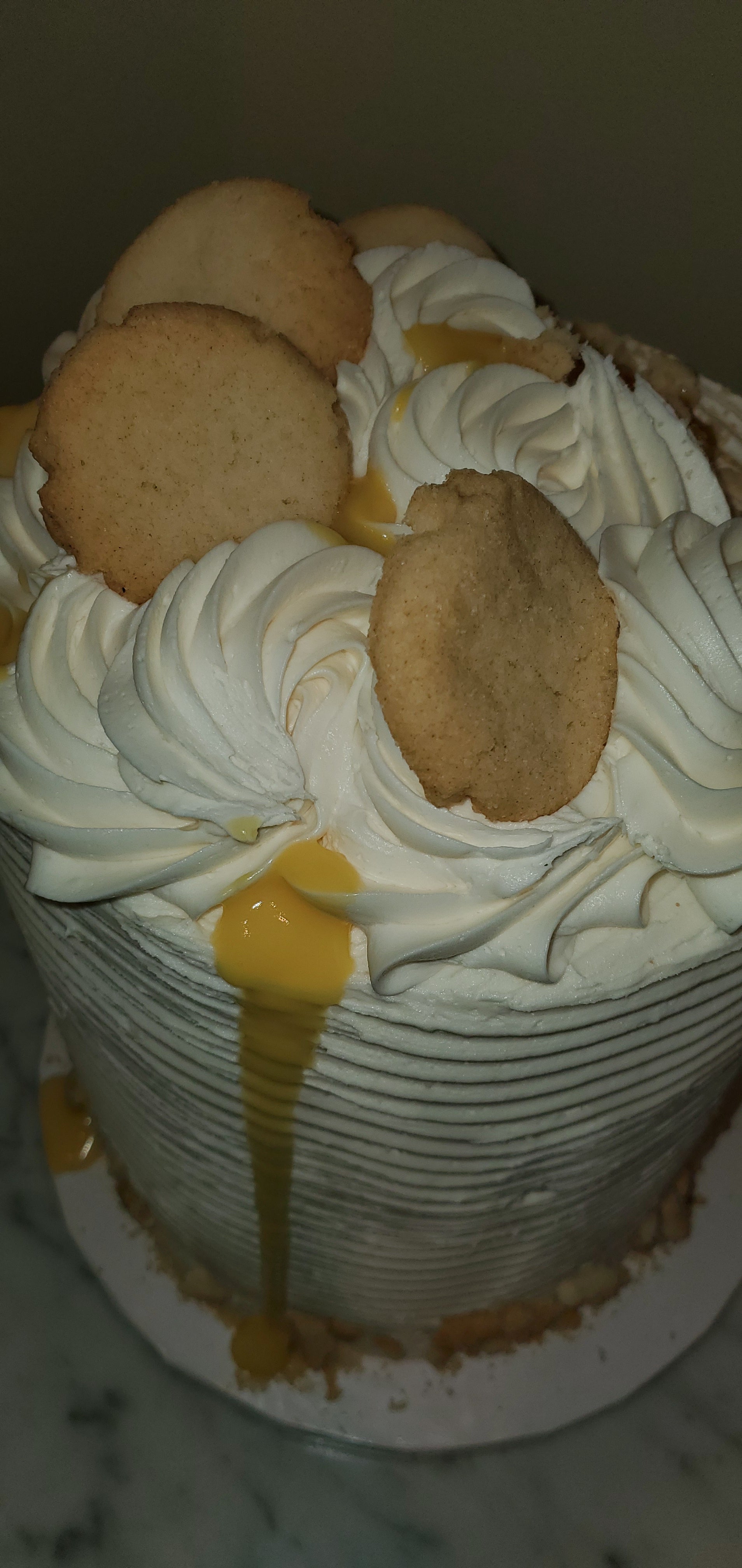 VEGAN Banana Pudding Cake