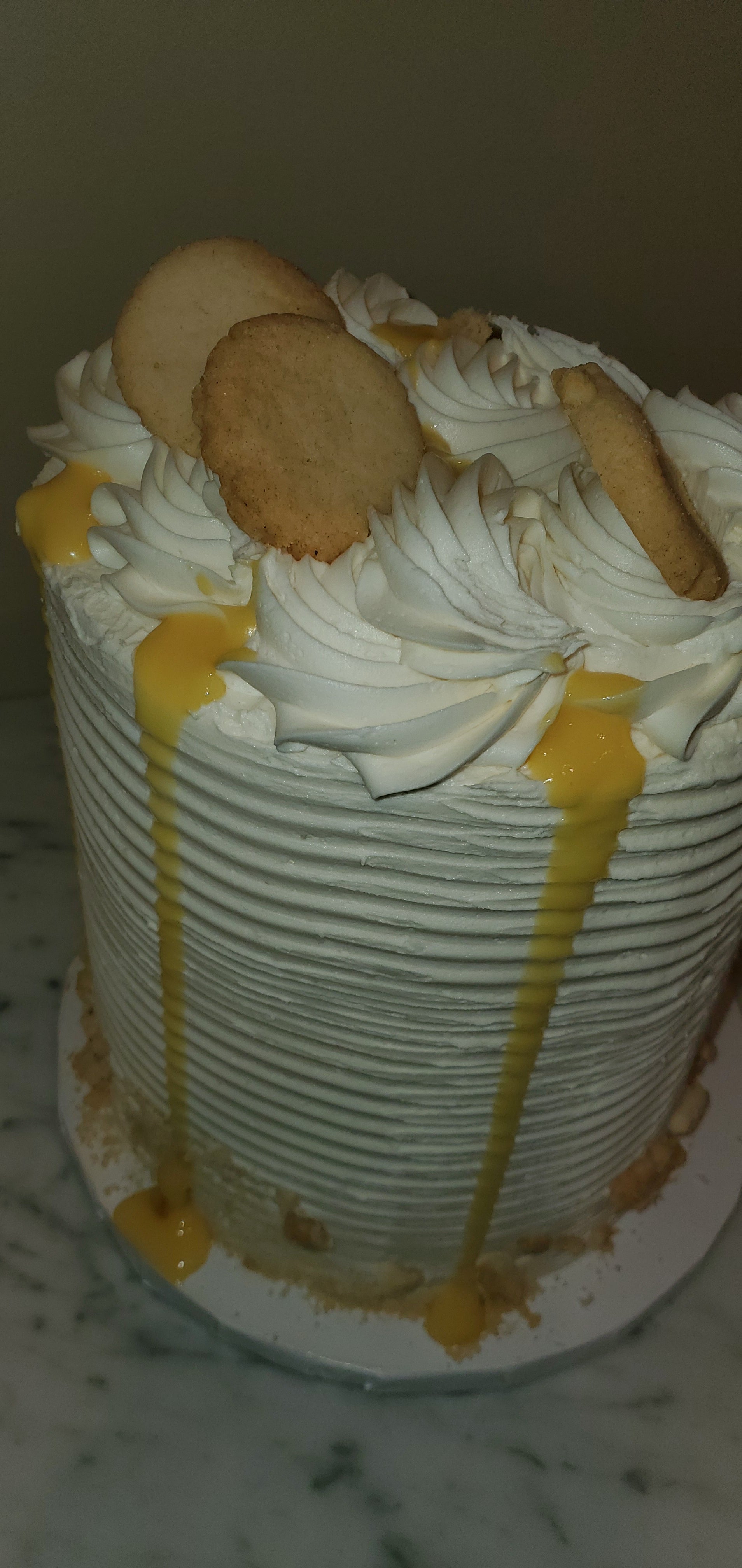 VEGAN Banana Pudding Cake